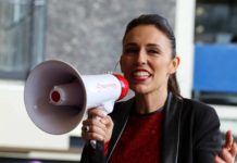 Leadership – The Good, The Bad And The Ugly Jacinda Ardern speaking to a crowd using a megaphone scaled