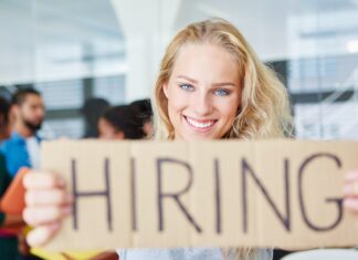 7 Considerations For Sales Recruitment During COVID. Hiring sign