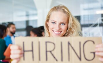 7 Considerations For Sales Recruitment During COVID. Hiring sign